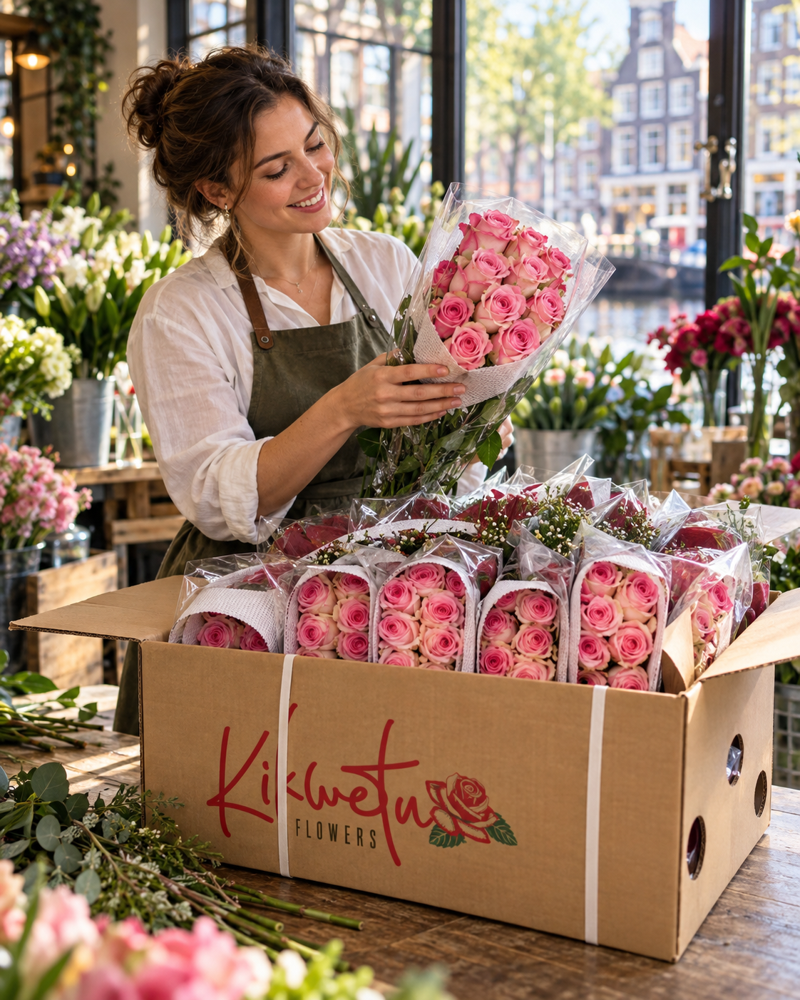 kenyan roses at amsterdam